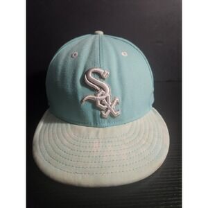 New Era 9FIFTY Chicago White Sox Snapback Hat Teal Mint Silver MLB Cap Mens OSFM